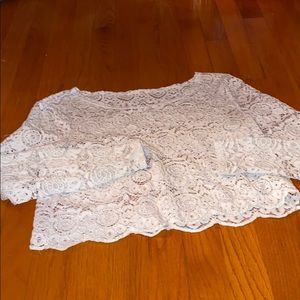 h&m laced long sleeve🤍